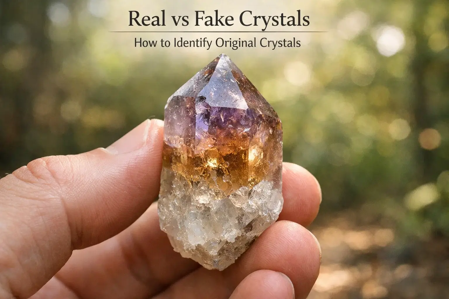 Real vs Fake Crystals — How to Identify Original Crystals