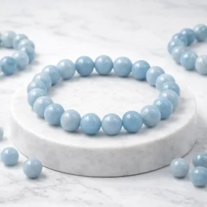 Blue Angelite Crystal Bracelet
