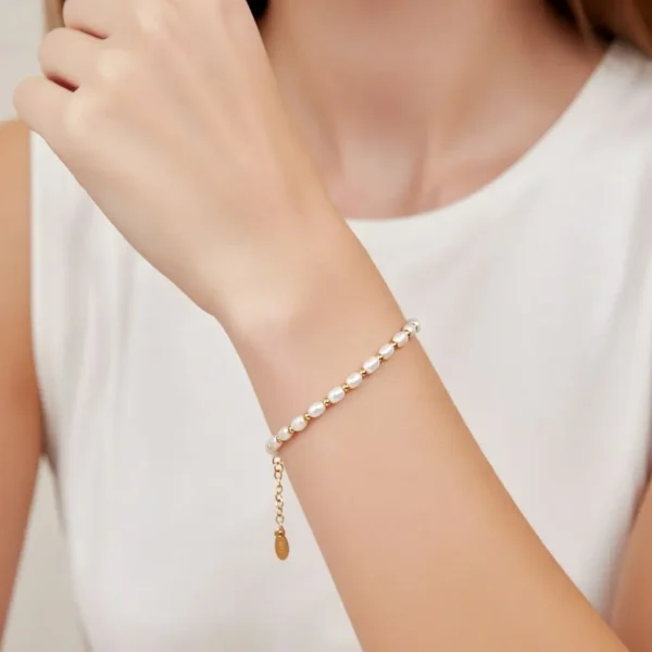 French Baroque Pearl Choker Bracelet