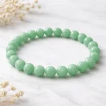 Genuine Green Jade Bead Bracelet | Healing Crystal Jewelry - Image 2