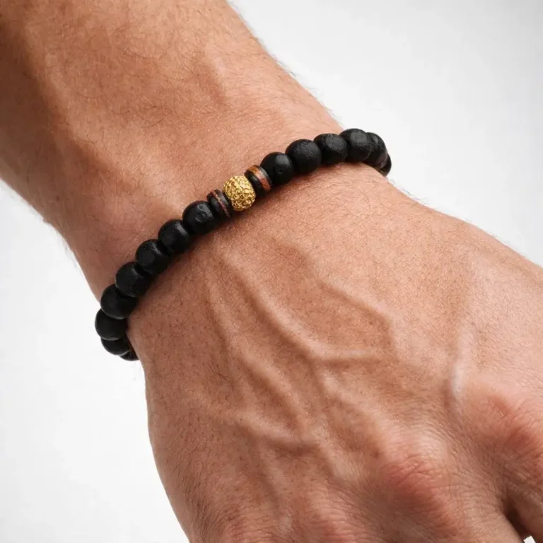 Men Volcanic Rock Bracelet