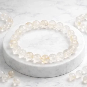 Natural Citrine Beaded Bracelet