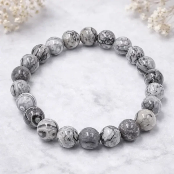 Stable as Concrete Jasper Bracelet-lemra