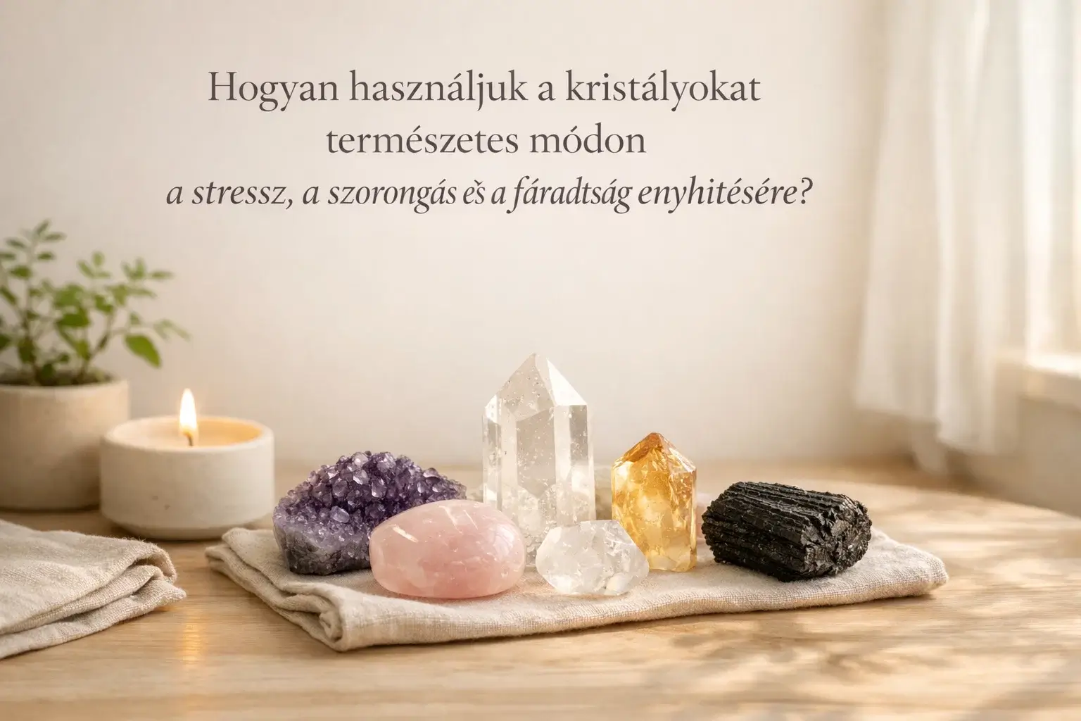 Hogyan használjuk a kristályokat természetes módon a stressz, a szorongás és a fáradtság enyhítésére