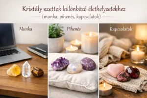 Kristály szettek különböző élethelyzetekhez