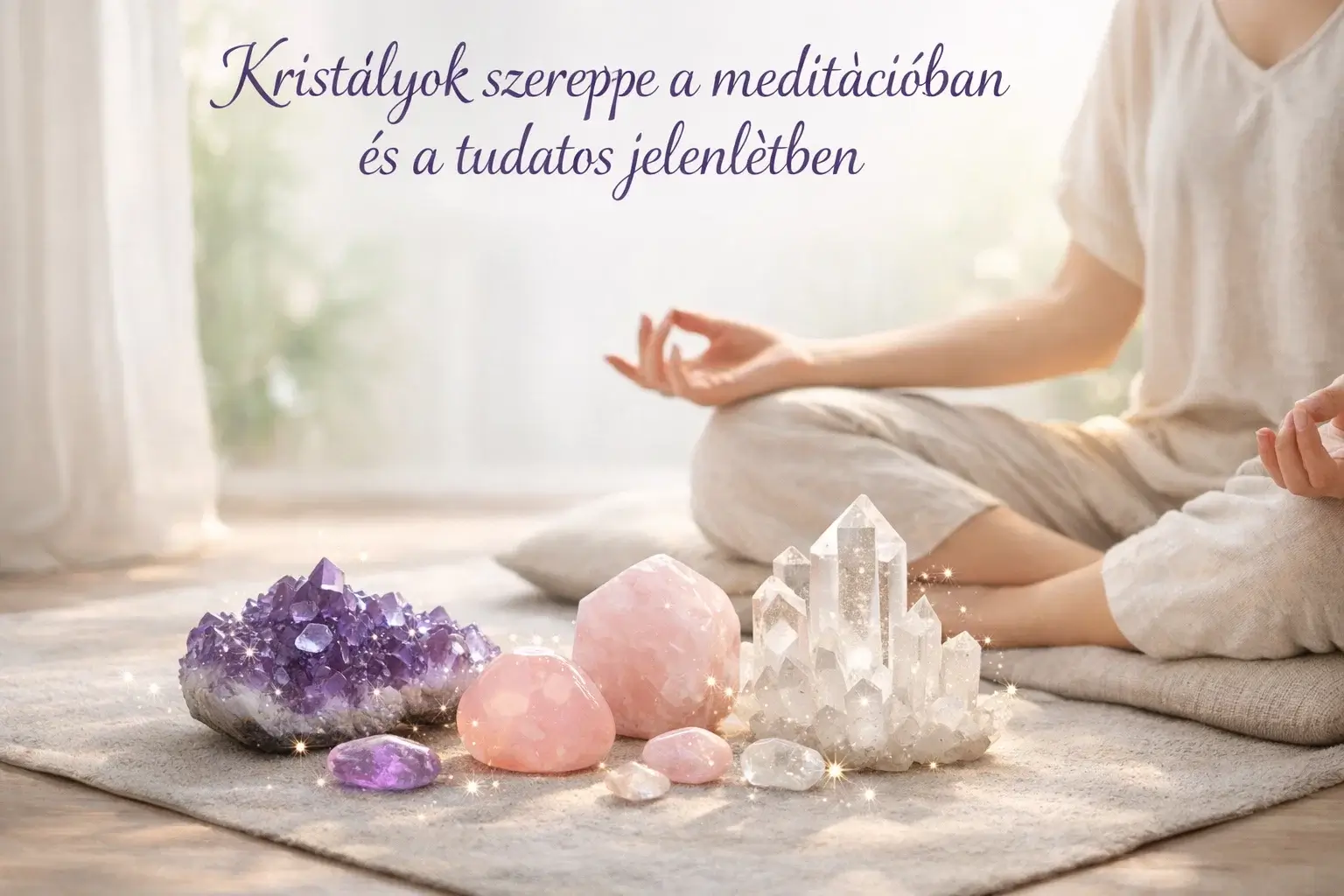 Kristályok szerepe a meditációban és a tudatos jelenlétben
