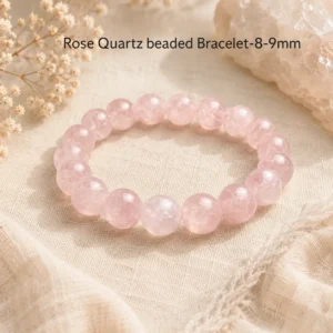 Rose-Quartz-Beaded-Bracelet-8-9mm