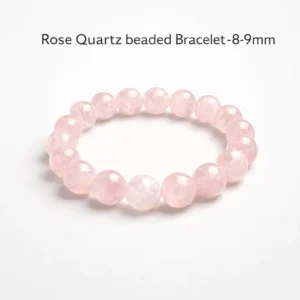 Rose Quartz beaded Bracelet -8-9mm