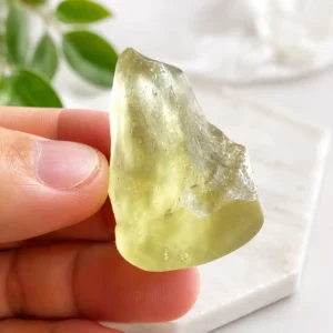 Libyan Desert Glass Raw Stone Pendant
