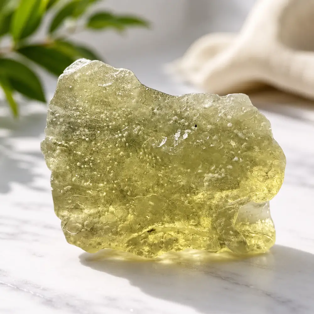Libyan-Desert-Glass-Raw-Stone-Pendant-LEMRA