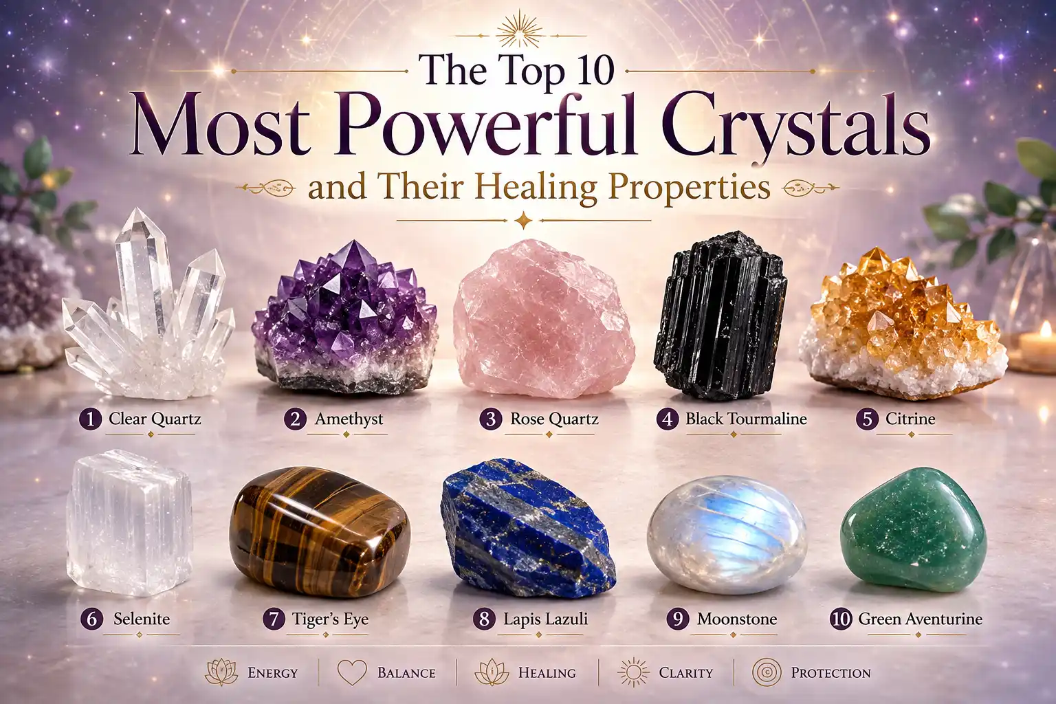 The Top 10 Most Powerful Crystals and Their Healing Properties