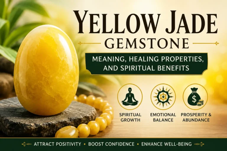 Yellow Jade Gemstone Meaning, Healing Properties, and Spiritual Benefits