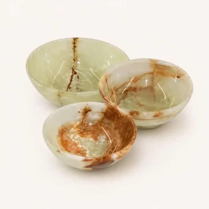Handmade Multi-Green Onyx Bowl